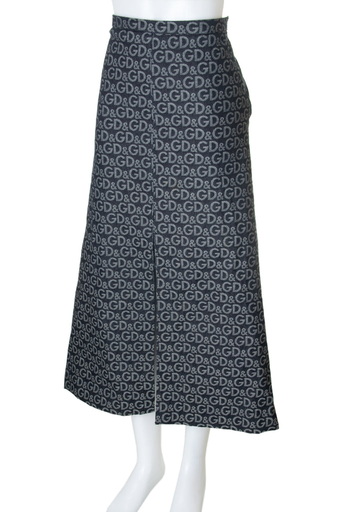 Dolce and Gabbana Monogram Skirt - irvrsbl