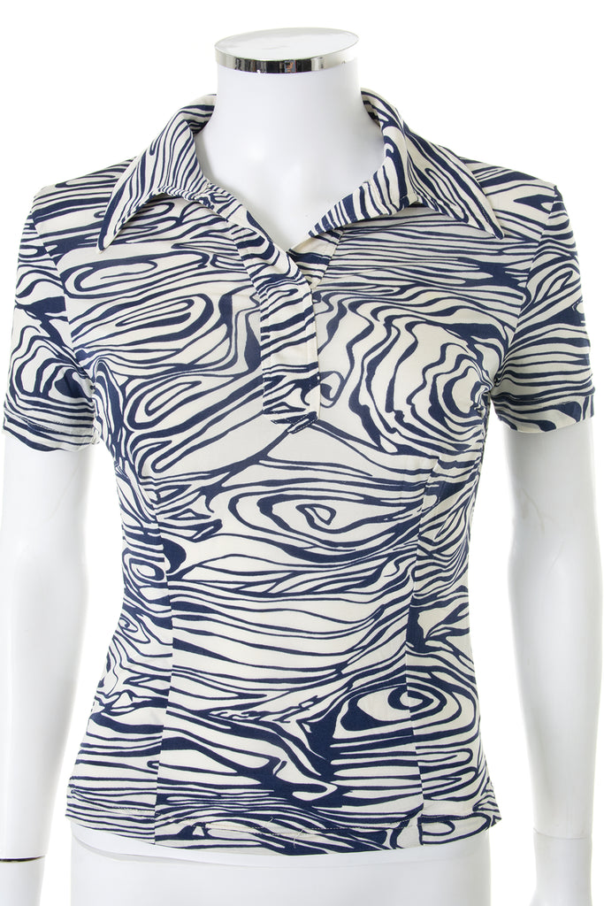 Dolce and Gabbana Printed Collared Top - irvrsbl