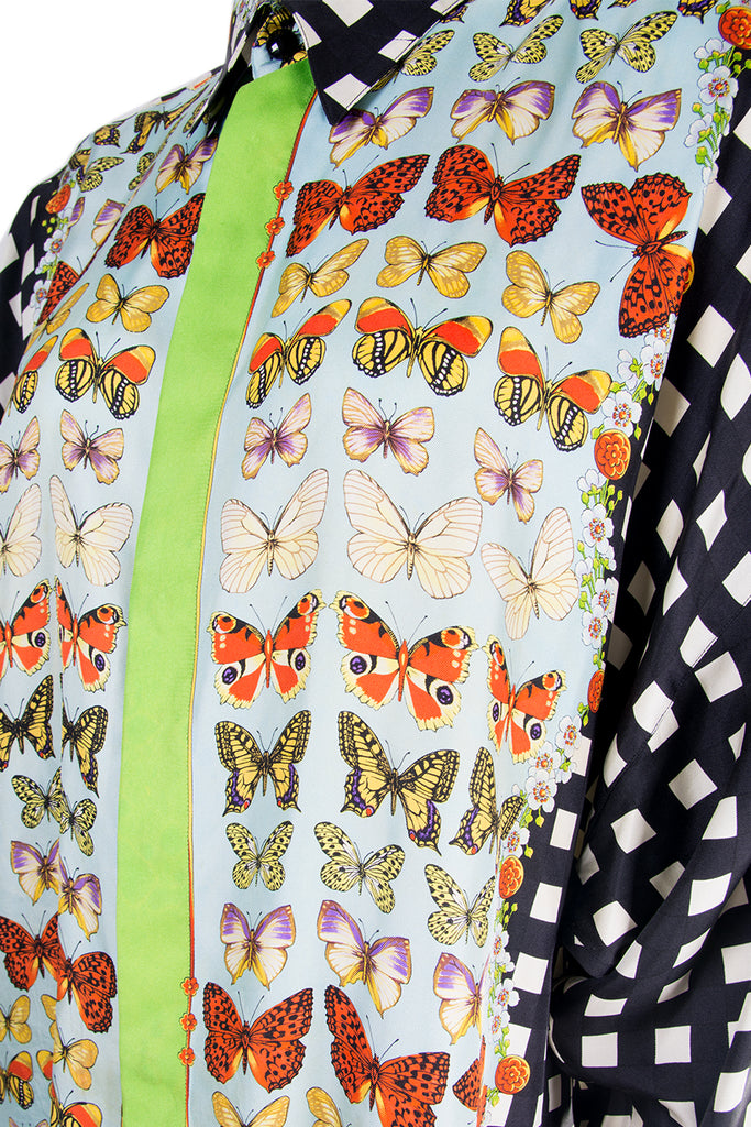 Versace 1995 Silk Butterfly Shirt - irvrsbl