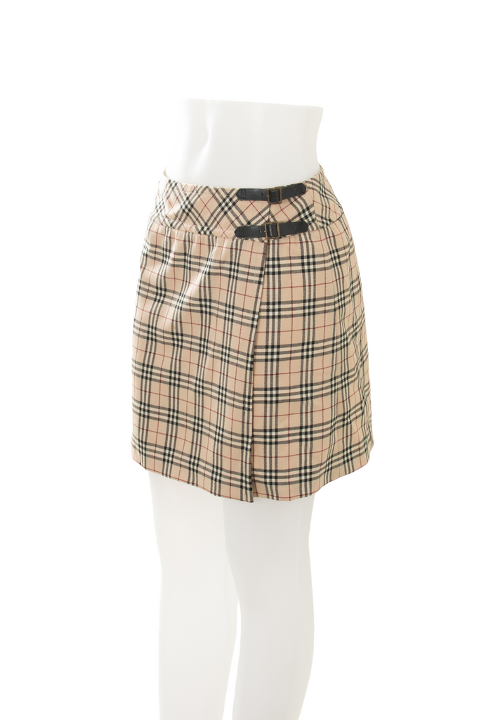 BurberryNova Check Mini Skirt- irvrsbl