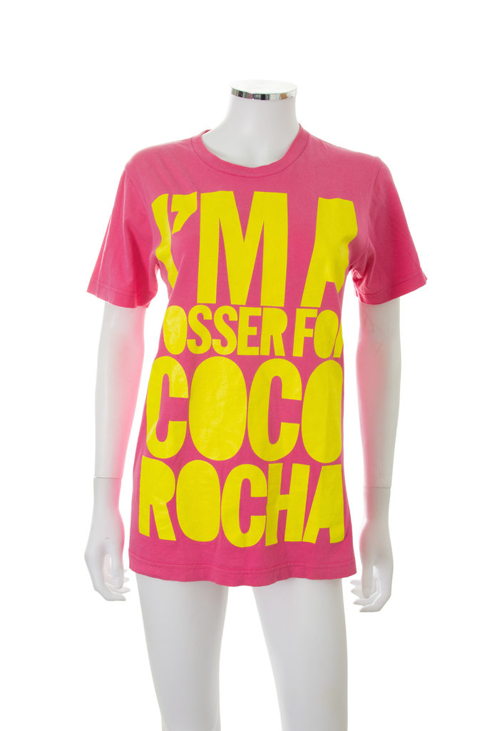 House Of HollandI'm A Tosser For Coco Rocha Tshirt- irvrsbl