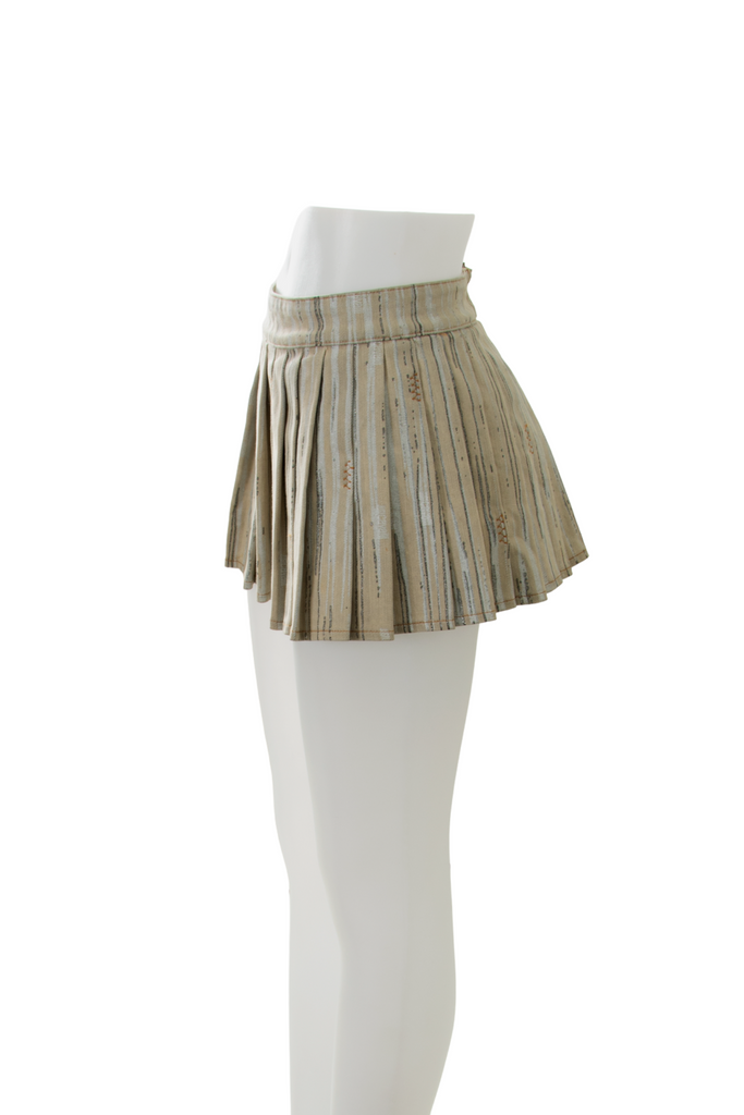 Roberto Cavalli Ultra Mini Pleated Skirt - irvrsbl