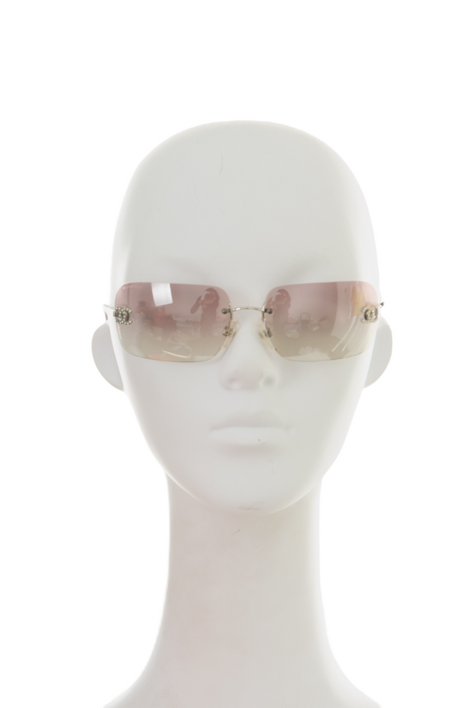 Chanel Swarovski CC Sunglasses - irvrsbl
