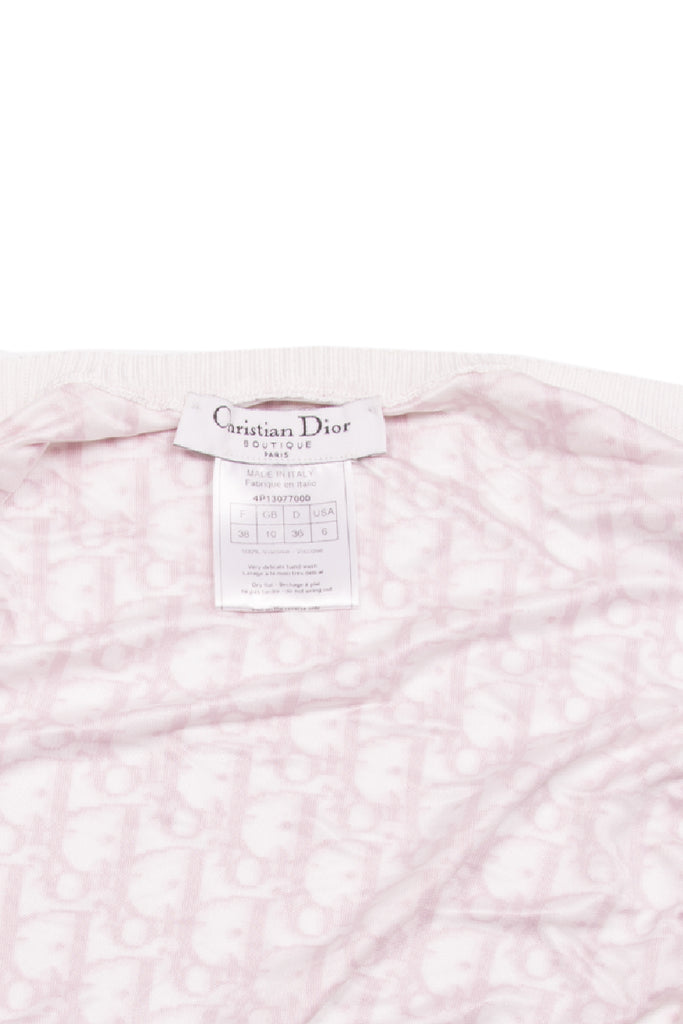 Christian Dior Pink Monogram Zip Up Top - irvrsbl