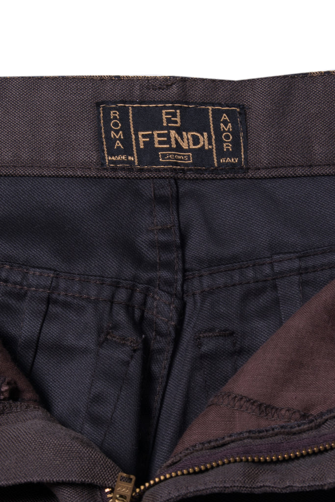 Fendi Logo Printed Jeans - irvrsbl