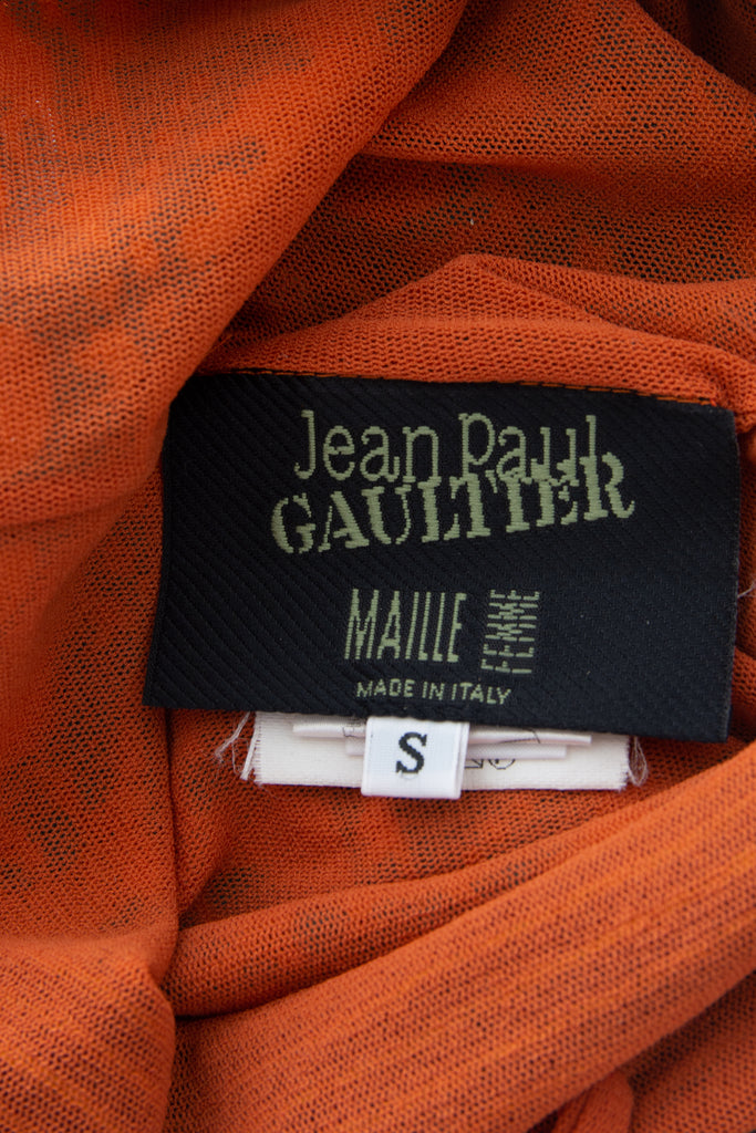 Jean Paul Gaultier Tribal Print Mesh Skirt - irvrsbl