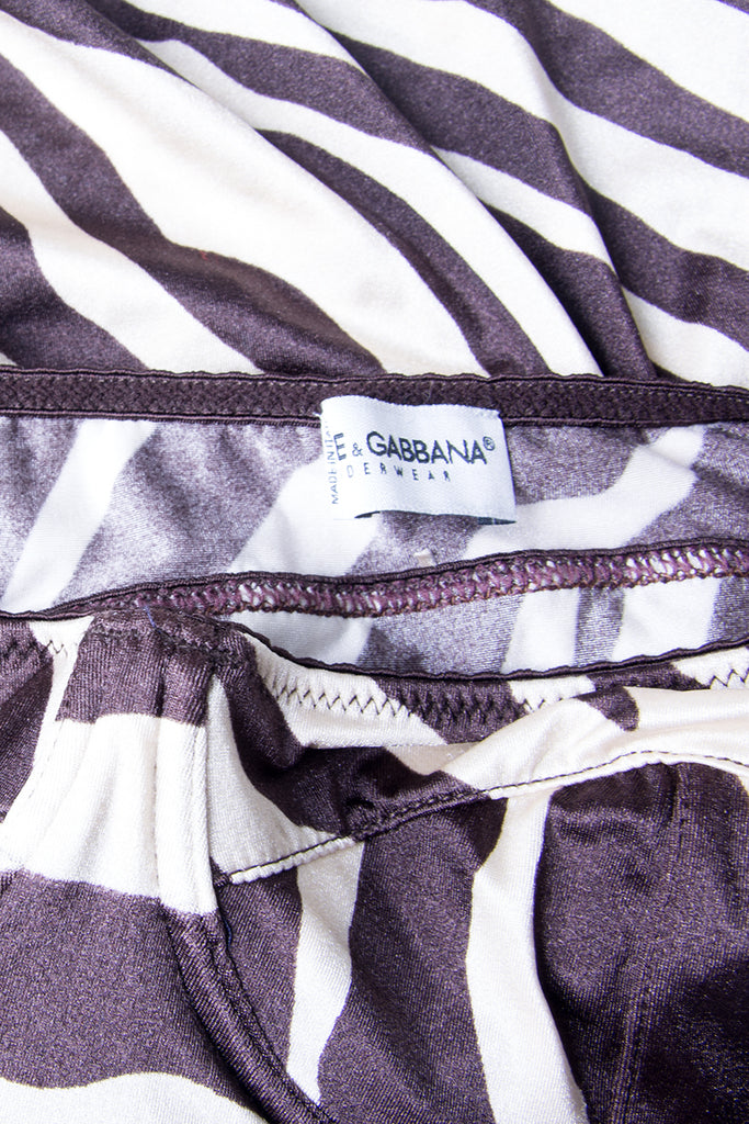 Dolce and Gabbana Zebra Print Bustier Top - irvrsbl