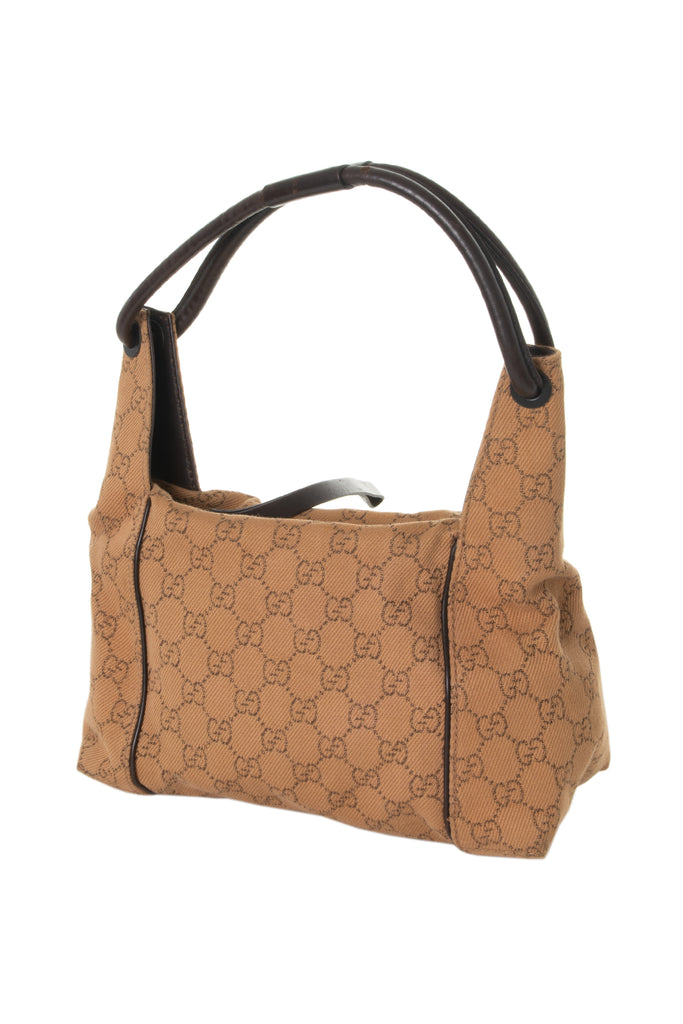 Gucci Tan Monogram Handbag - irvrsbl
