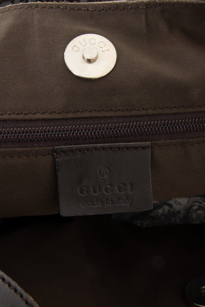 GucciMonogram Bag in Brown- irvrsbl