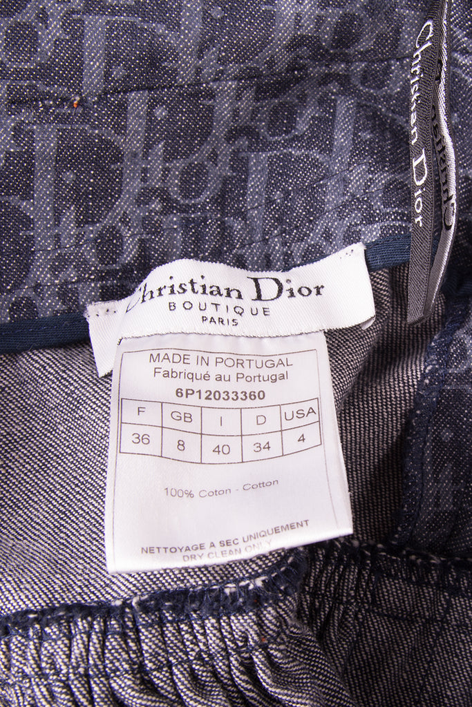 Christian Dior Monogram Printed Denim Skirt - irvrsbl