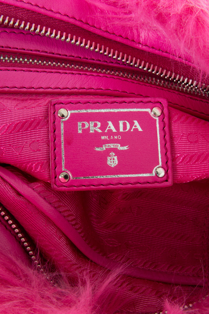 Prada Fur Clutch in Pink - irvrsbl