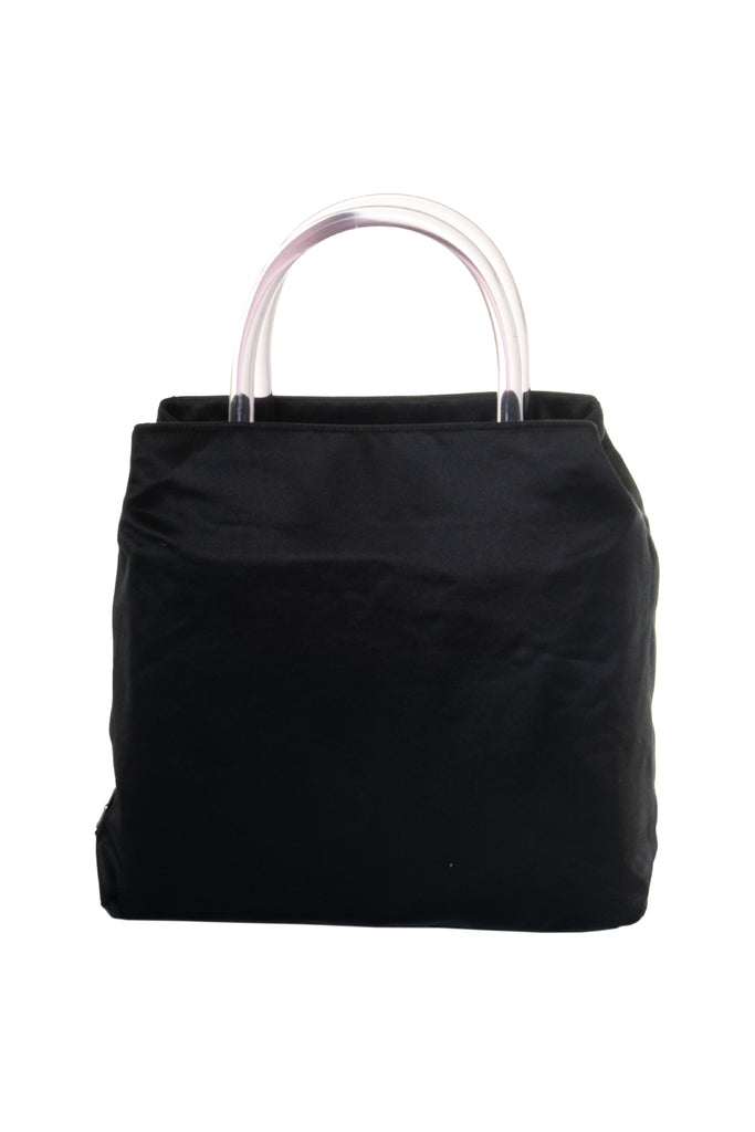 Prada Satin Bag with Acrylic Handle - irvrsbl