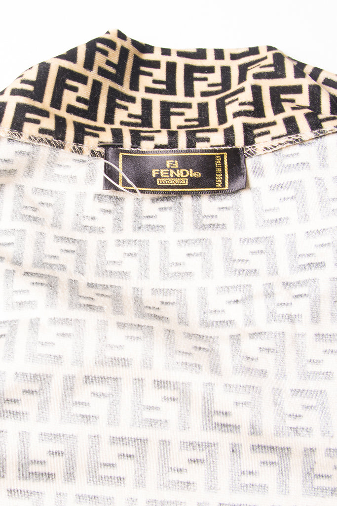 Fendi Velour Monogram Printed Dress - irvrsbl