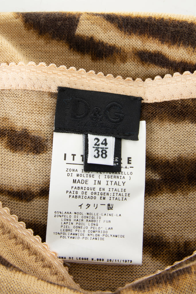 Dolce and Gabbana Tiger Print Skirt - irvrsbl