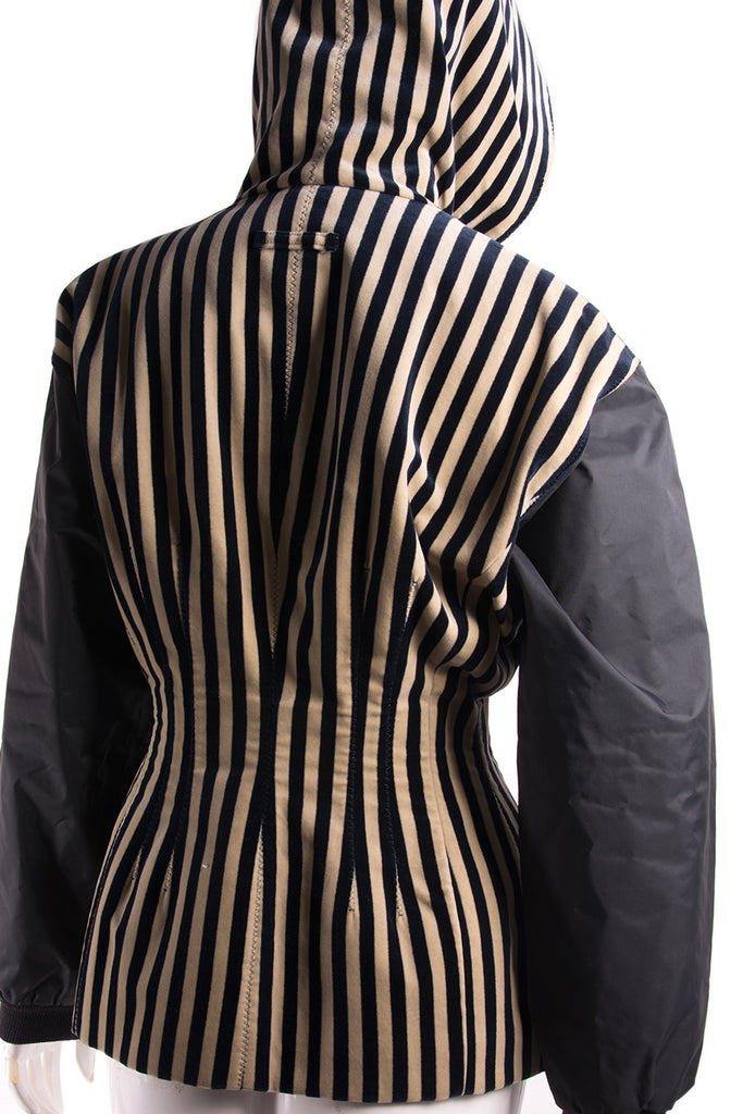 Jean Paul Gaultier Velour Hooded Jacket - irvrsbl