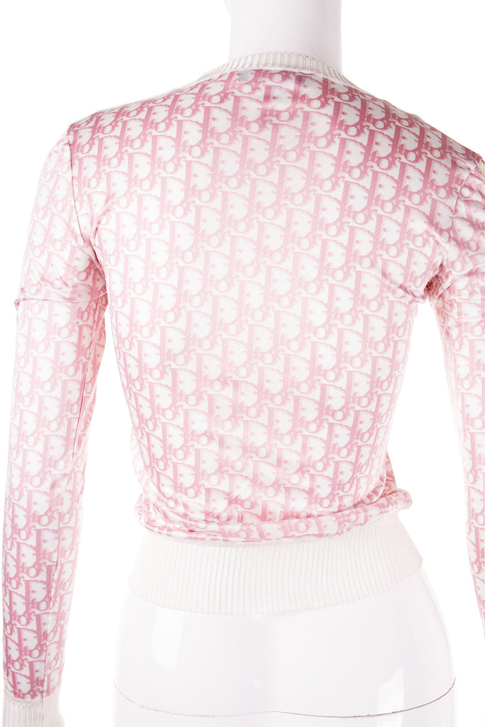 Christian Dior Pink Monogram Zip Up Top - irvrsbl