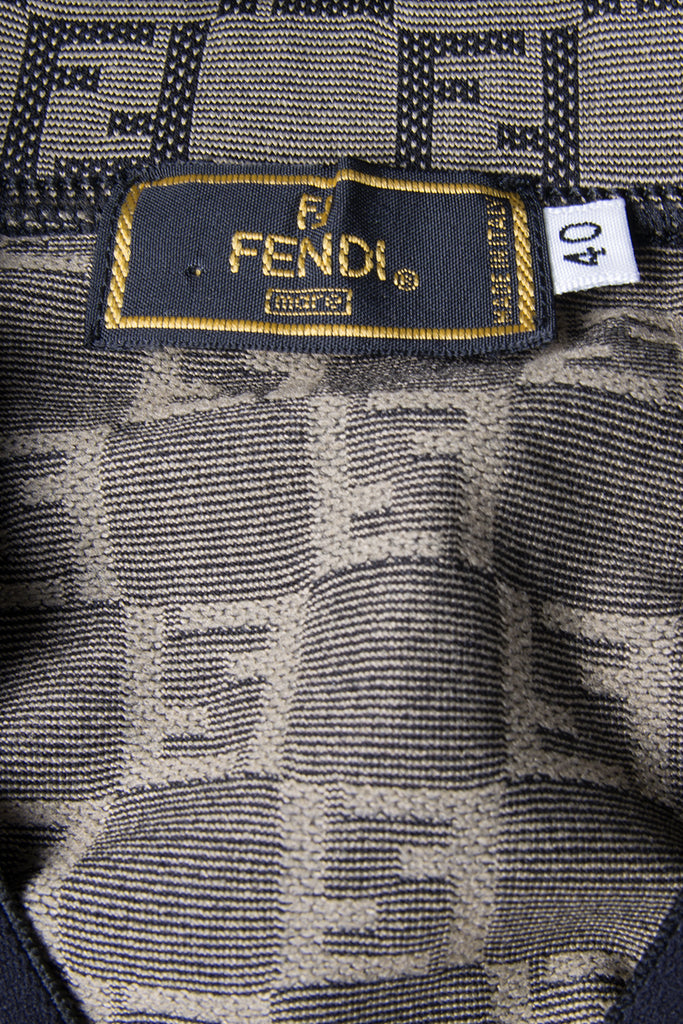 Fendi Zucca Print Polo Shirt - irvrsbl