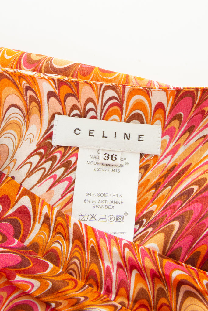 Celine Swirl Print Skirt - irvrsbl