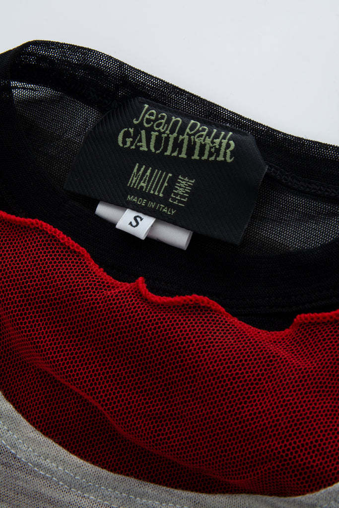 Jean Paul Gaultier Triple Layer Mesh Top - irvrsbl