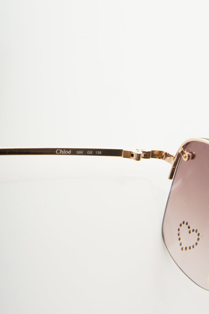 Chloe Crystal Heart Sunglasses - irvrsbl