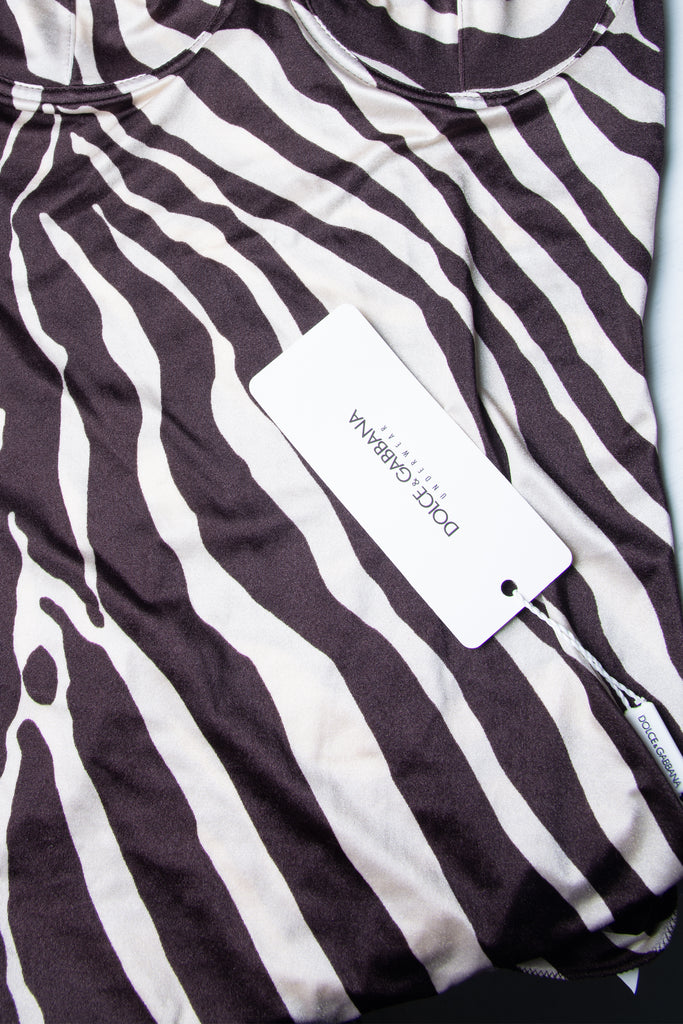 Dolce and Gabbana Zebra Print Bustier - irvrsbl