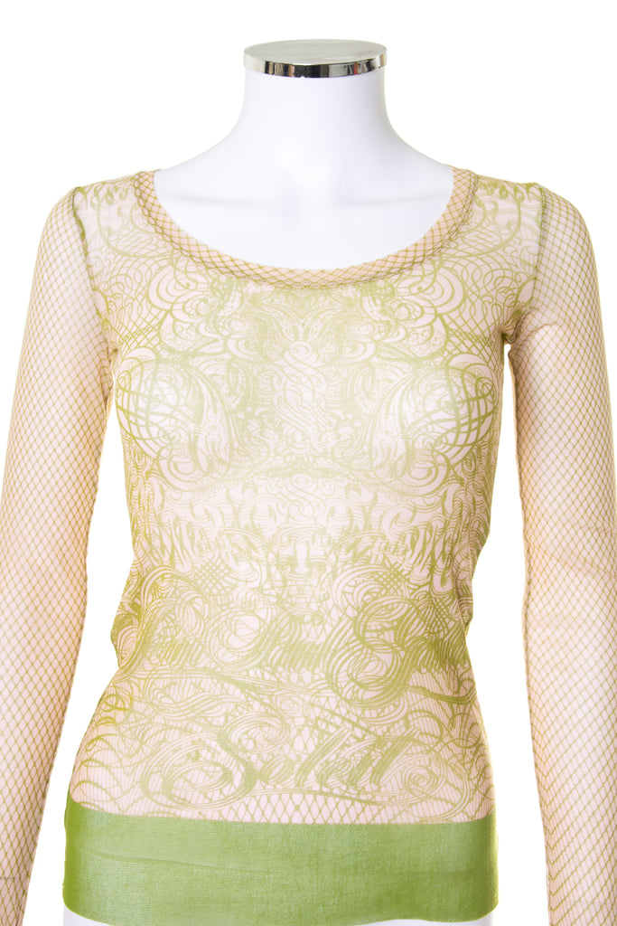 Jean Paul Gaultier Mesh Tribal Top - irvrsbl