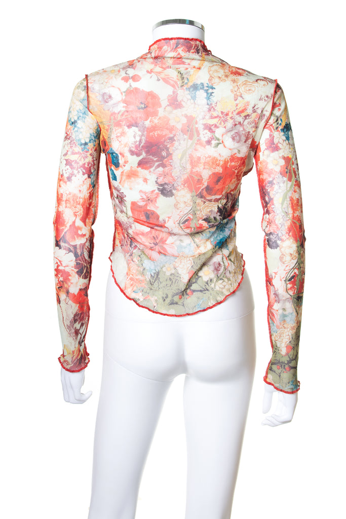 Jean Paul Gaultier Long Sleeve Mesh Top - irvrsbl