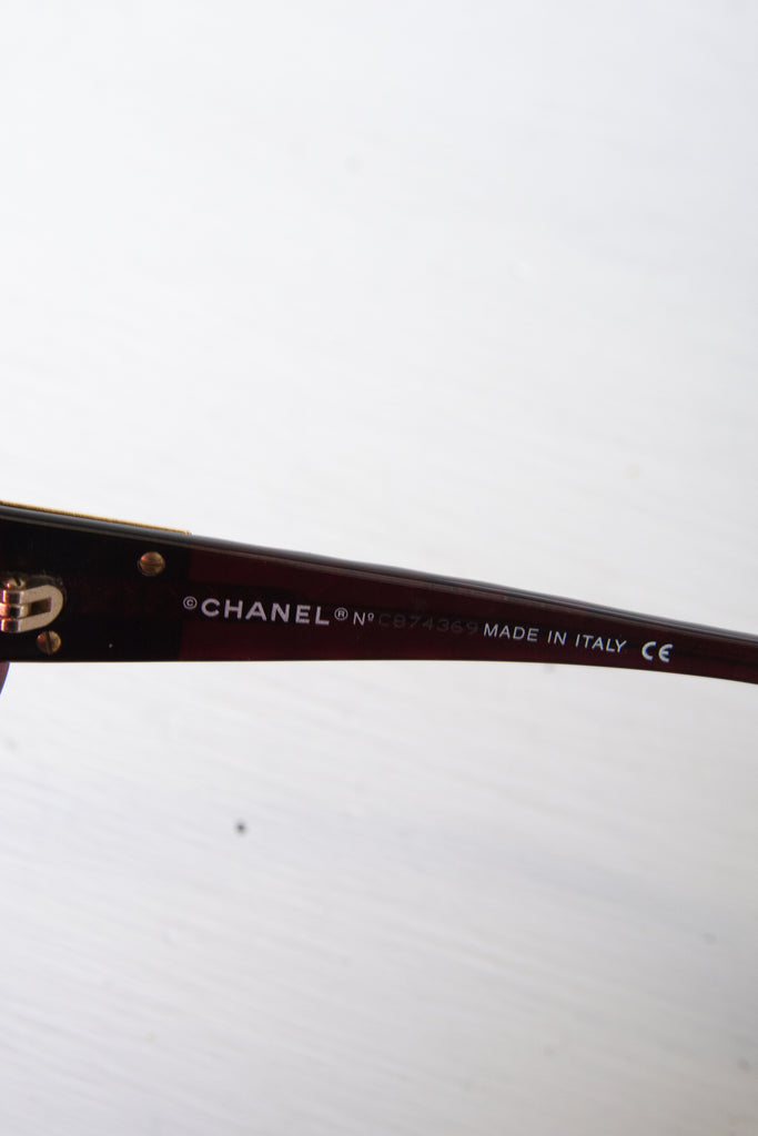Chanel Oxblood Sunglasses - irvrsbl