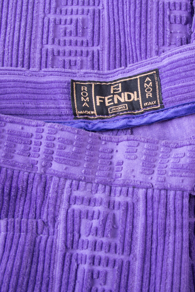Fendi Zucca Purple Pants - irvrsbl