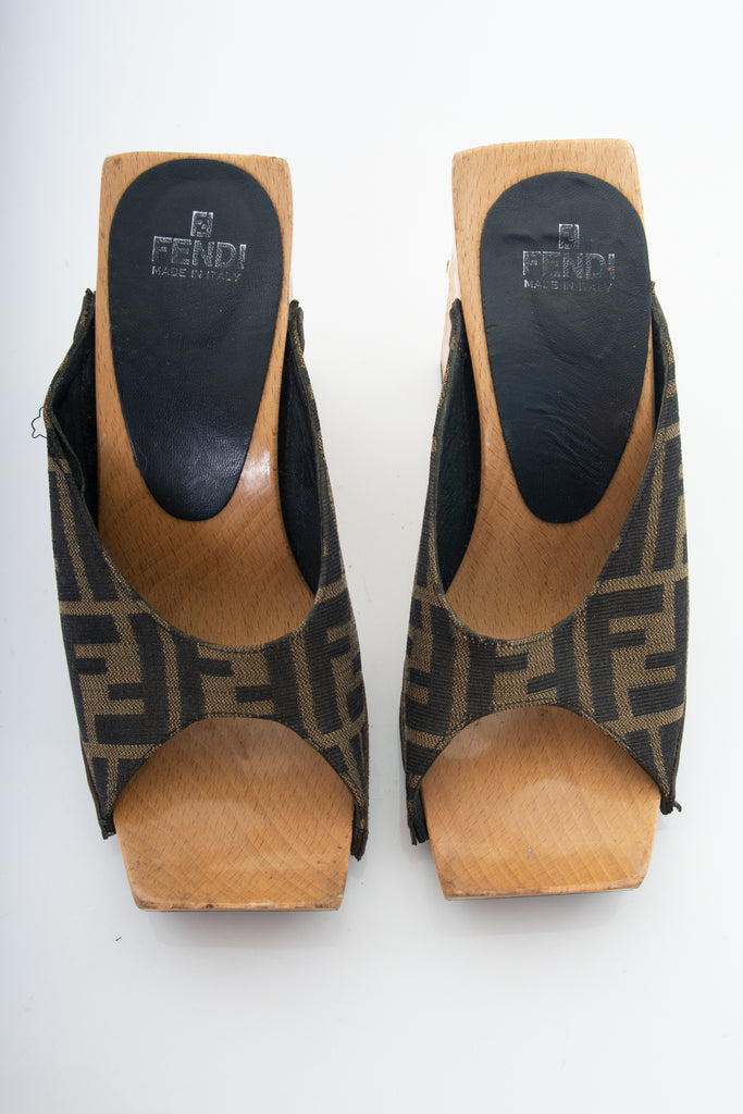 Fendi Wooden Monogram Shoes 37 - irvrsbl