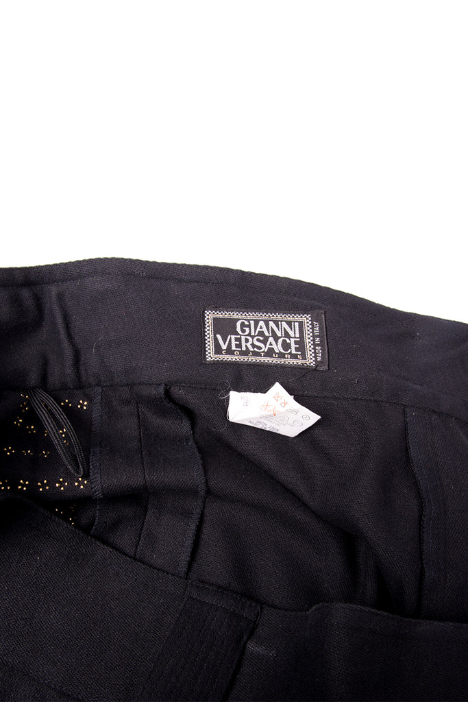 Versace Studded Greek Key Pants - irvrsbl