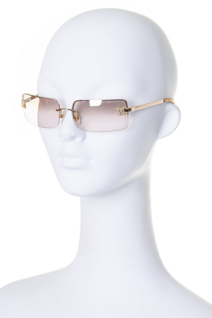 ChanelSwarovski Crystal Sunglasses- irvrsbl