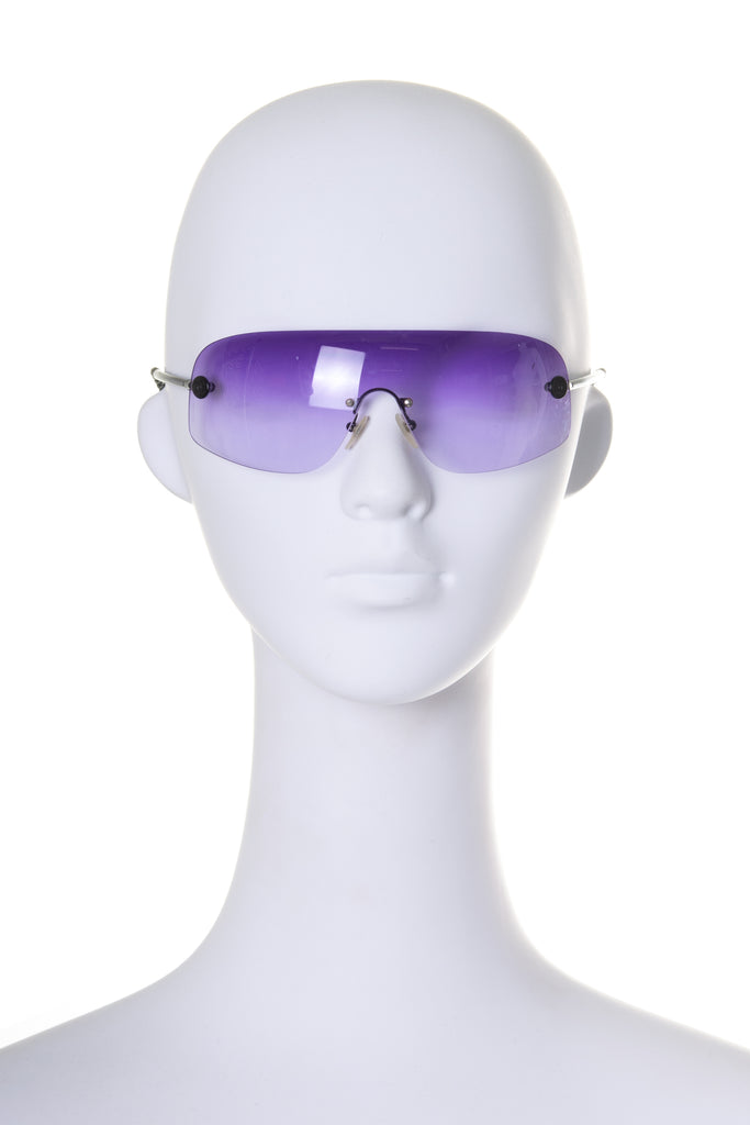 Chanel Shield Sunglasses in Purple - irvrsbl