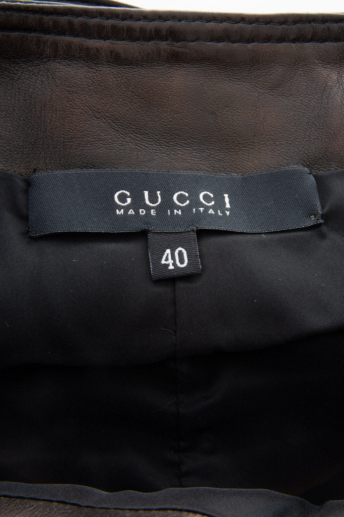 Gucci Leather Skirt - irvrsbl