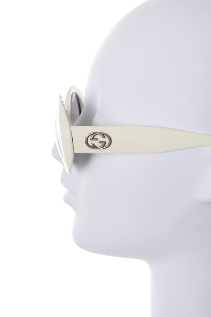 Gucci Oversized White Sunglasses - irvrsbl