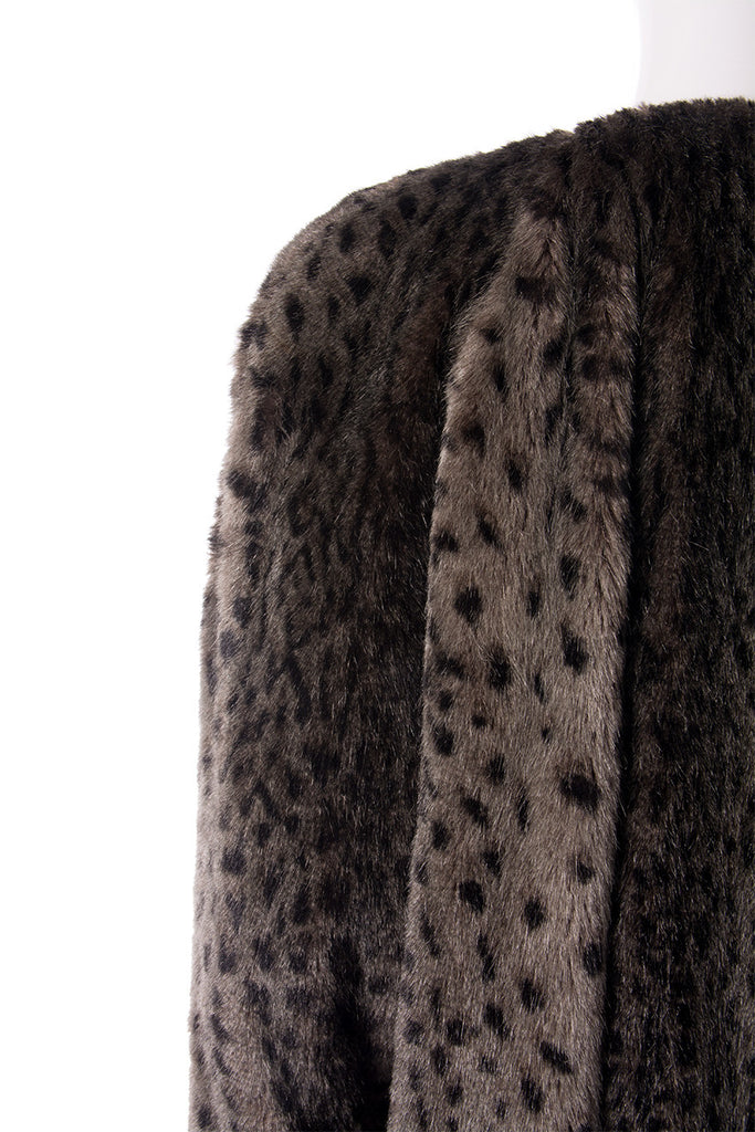 Sonia Rykiel Leopard Faux Fur Coat - irvrsbl