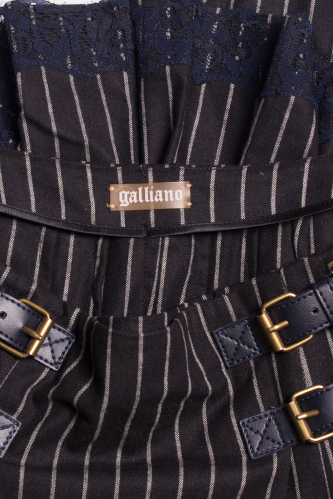 John Galliano Pinstripe Skirt - irvrsbl