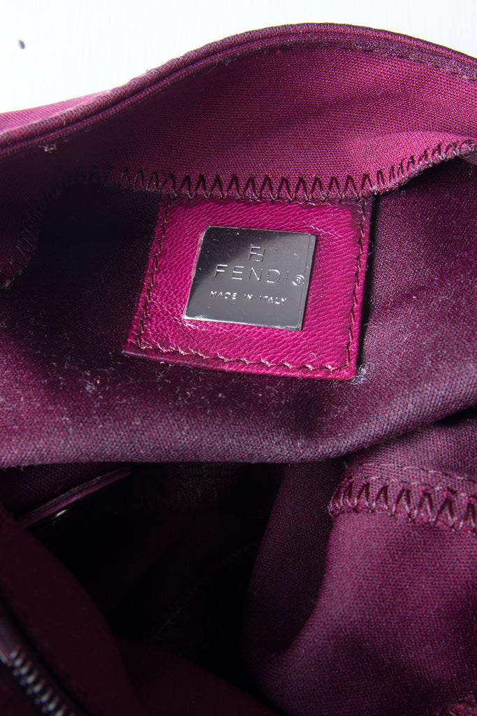 Fendi Maroon Baguette Handbag - irvrsbl