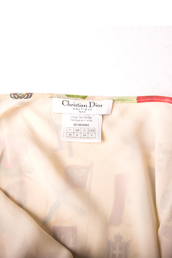 Christian Dior Flags of the World Print Skirt - irvrsbl