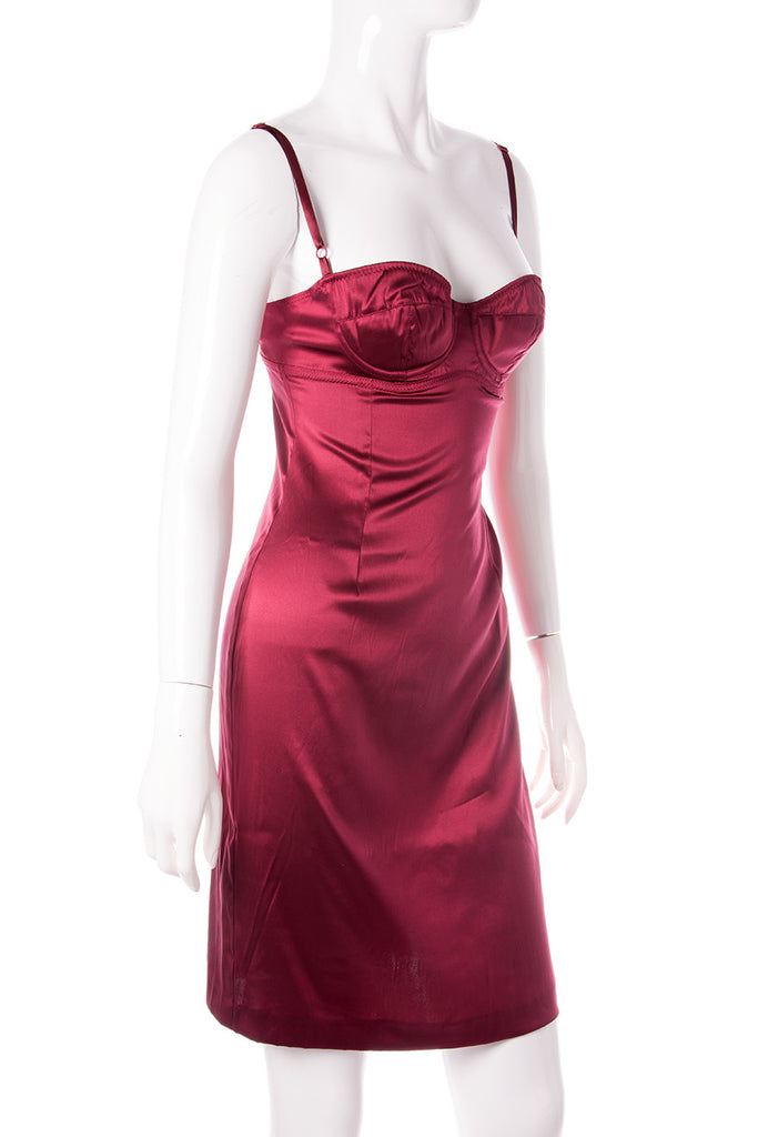 Dolce and Gabbana Satin Bustier Dress - irvrsbl