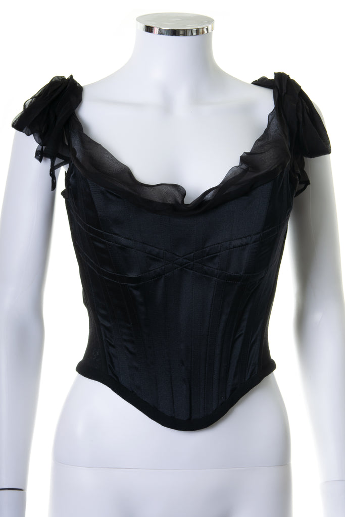 Moschino Satin Corset Top - irvrsbl