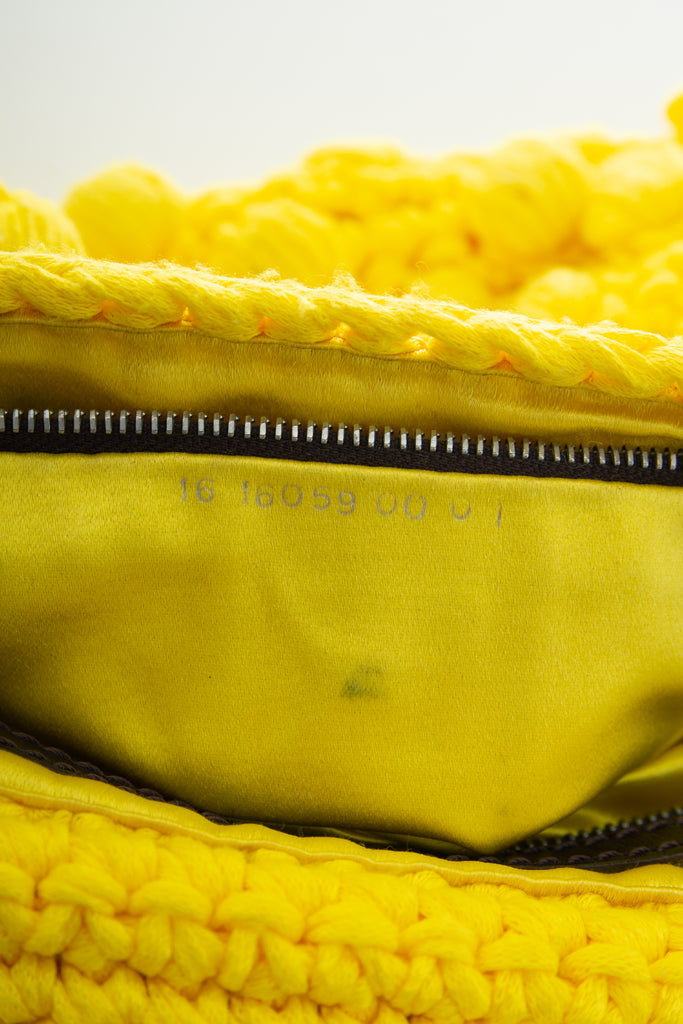 Fendi Knit Baguette in Yellow - irvrsbl
