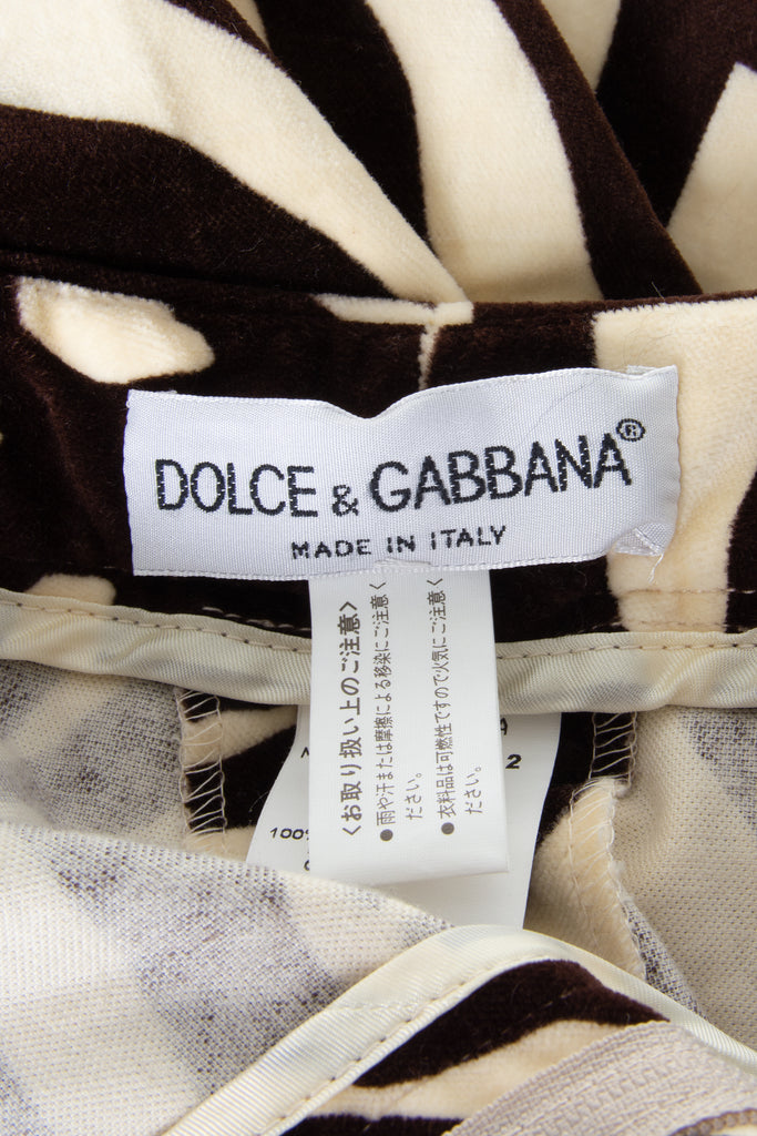 Dolce and GabbanaZebra Pants- irvrsbl