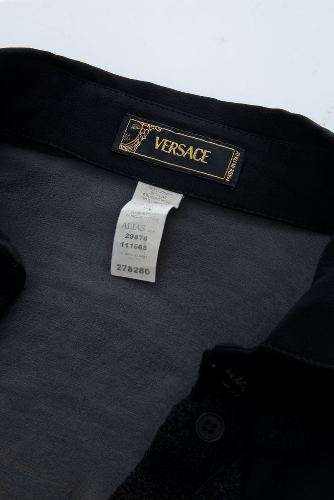 Versace Sheer Button Up Shirt - irvrsbl