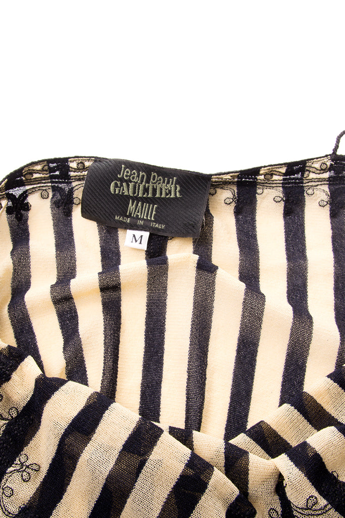 Jean Paul Gaultier Sheer Striped Dress - irvrsbl