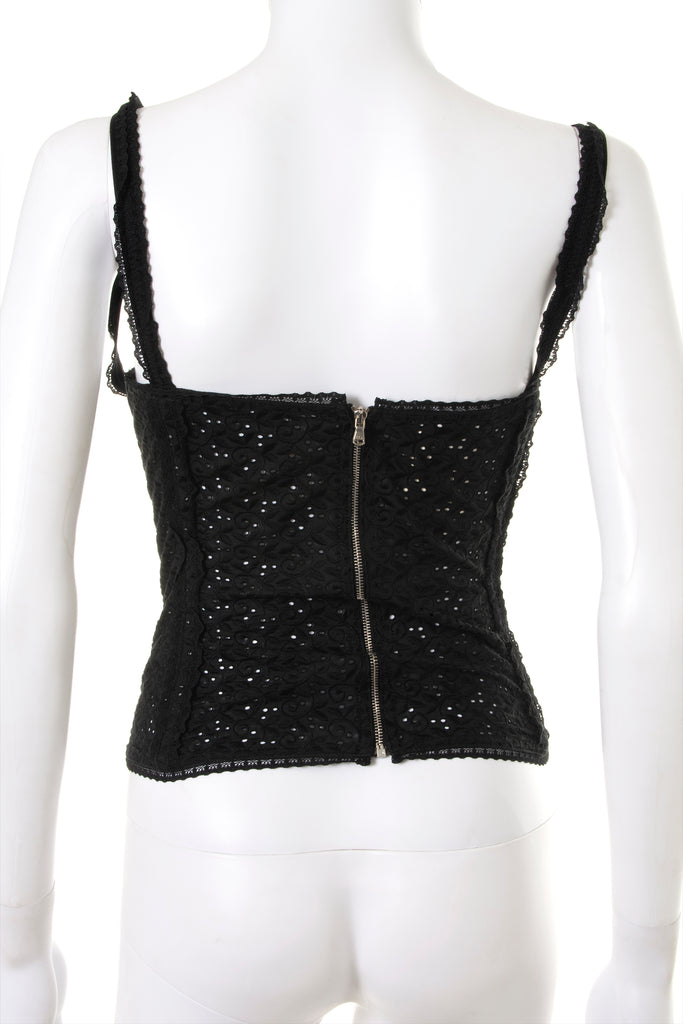Dolce and Gabbana Broderie Anglaise Corset Top - irvrsbl