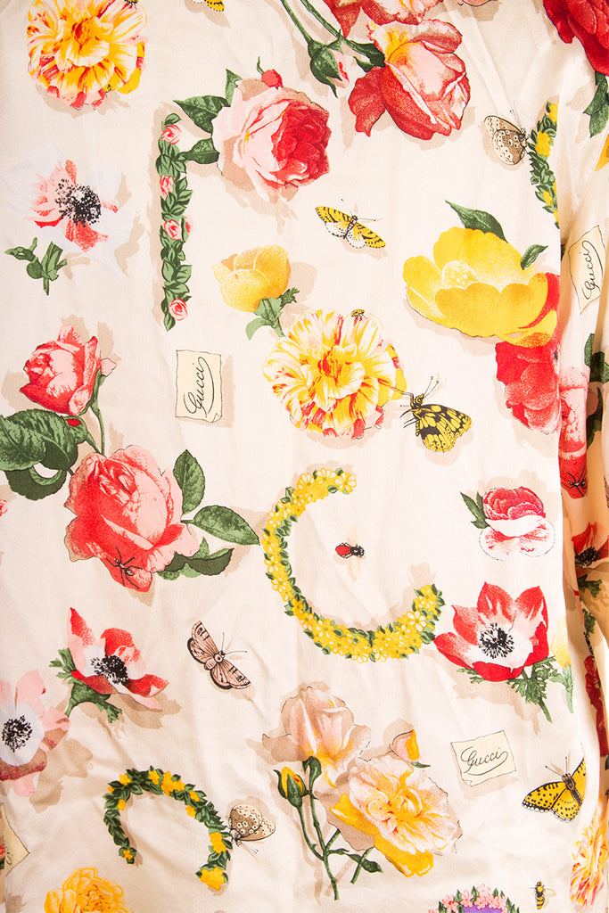 Gucci Tom Ford Silk Floral Shirt - irvrsbl