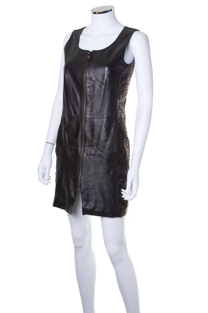 Fendi Leather Monogram Dress - irvrsbl