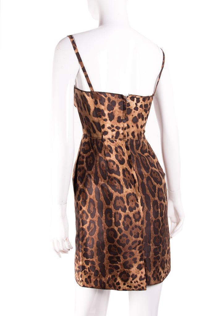 Dolce and Gabbana Leopard Bustier Dress - irvrsbl