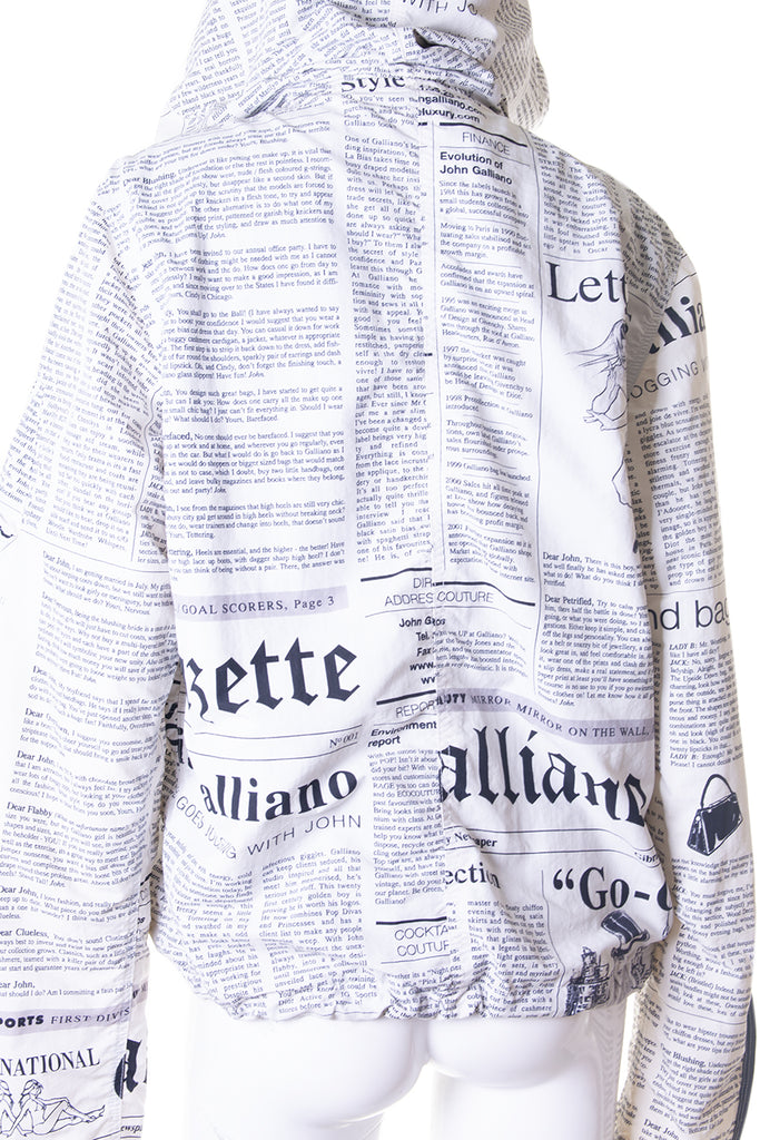 John Galliano Gazette Print Jacket - irvrsbl